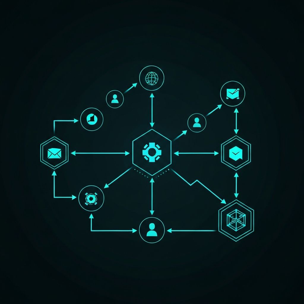 AI automation workflow visualization
